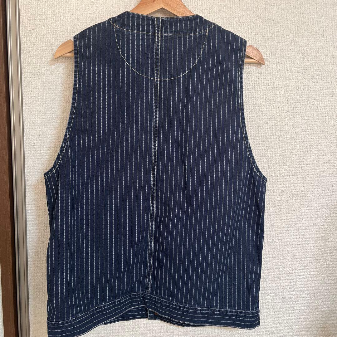 Schott/ショット/ヒッコリーベスト/ほぼ未使用/インディゴ/サイズM