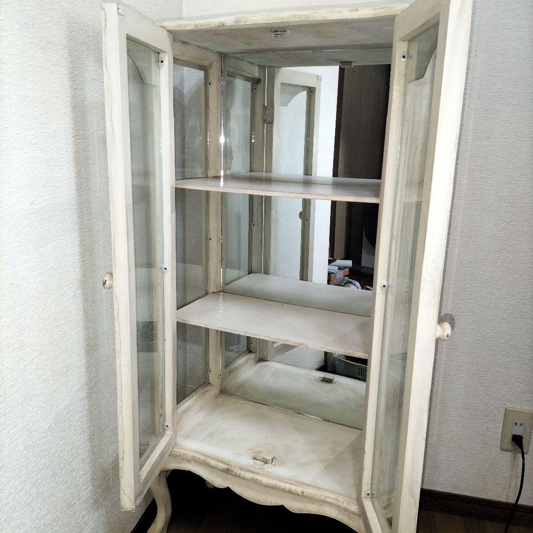 キャビネット　アンティーク風　ヴィンテージ　戸棚　チェスト トールペイント