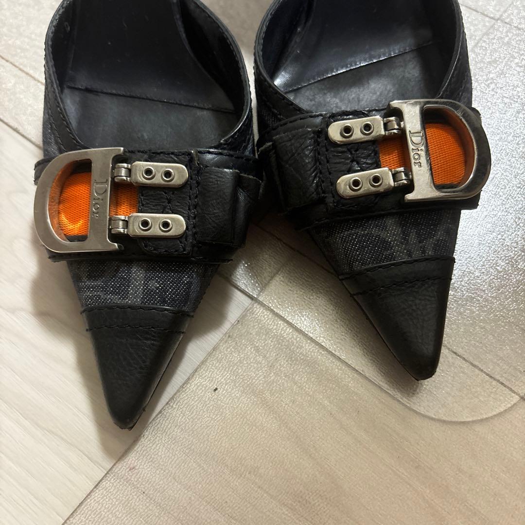 Dior ♡美品♡ブラック ミュール ポインテッドトゥ