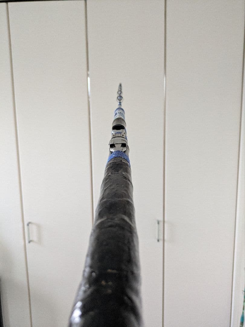 伊勢海老竿　穴釣り　テトラ釣り　布袋竹　和紙　　ハンドメイド