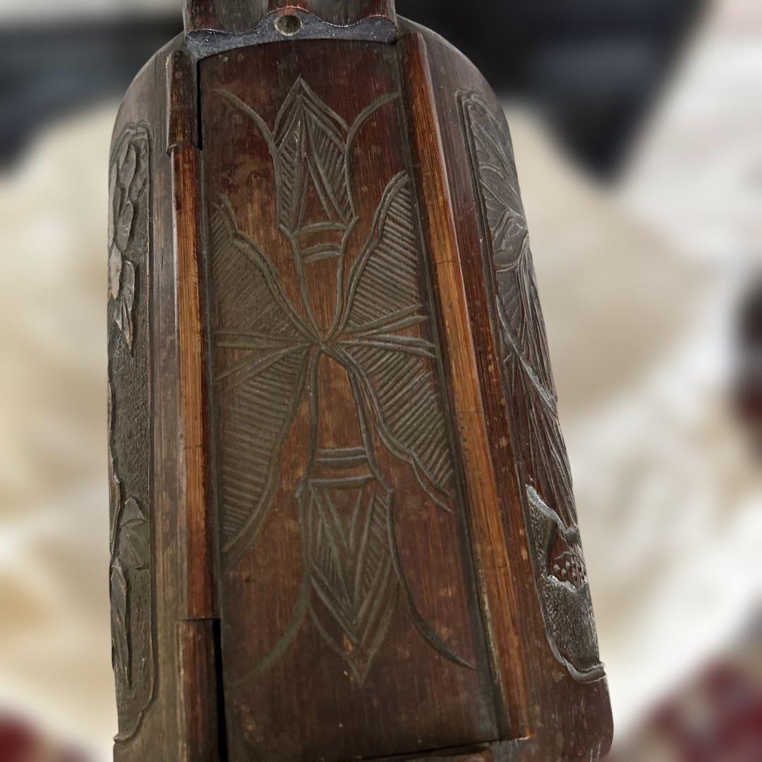 竹　バッグ　中国？　骨董品　アンティーク