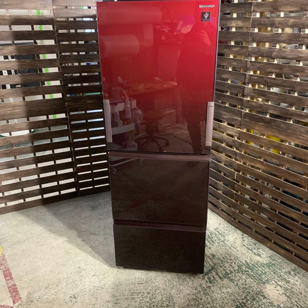H992\" SHARP 350L 両開き 冷蔵庫 SJ-GW35H-R 2021