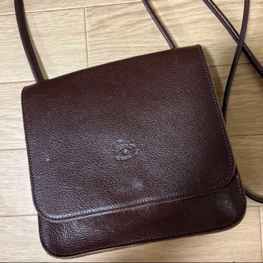 IL BISONTE ショルダーバッグ ブラウン　クロスボディーバッグ