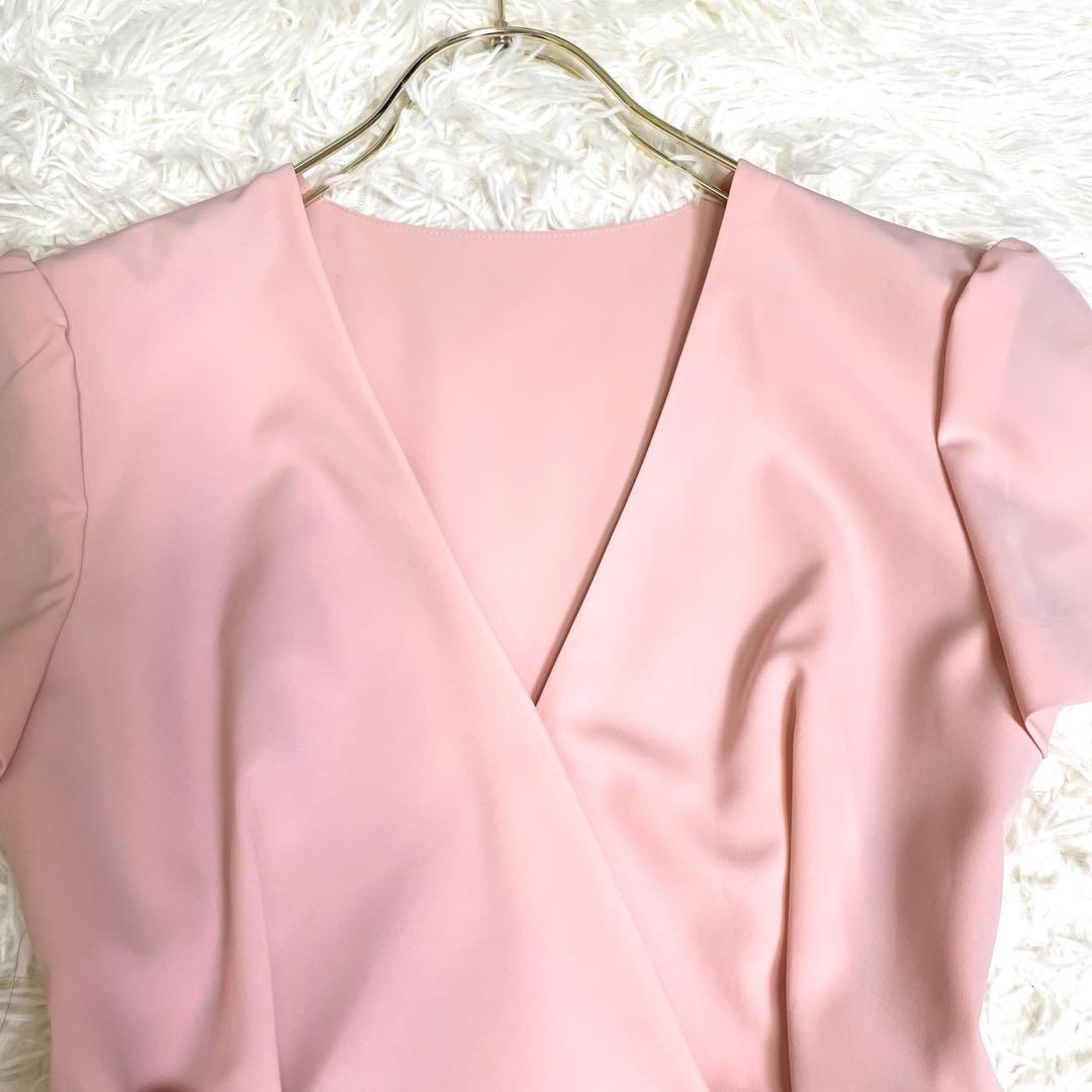 美品✨️フォクシー スタンダードワンピース カシュクール 半袖 ピンク 38