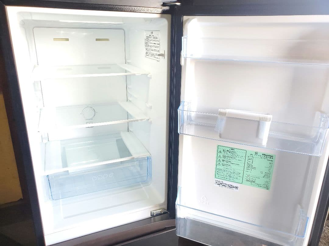 設置・送料無料　Hisense 2ドア冷凍冷蔵庫 HR-D15FB 162L