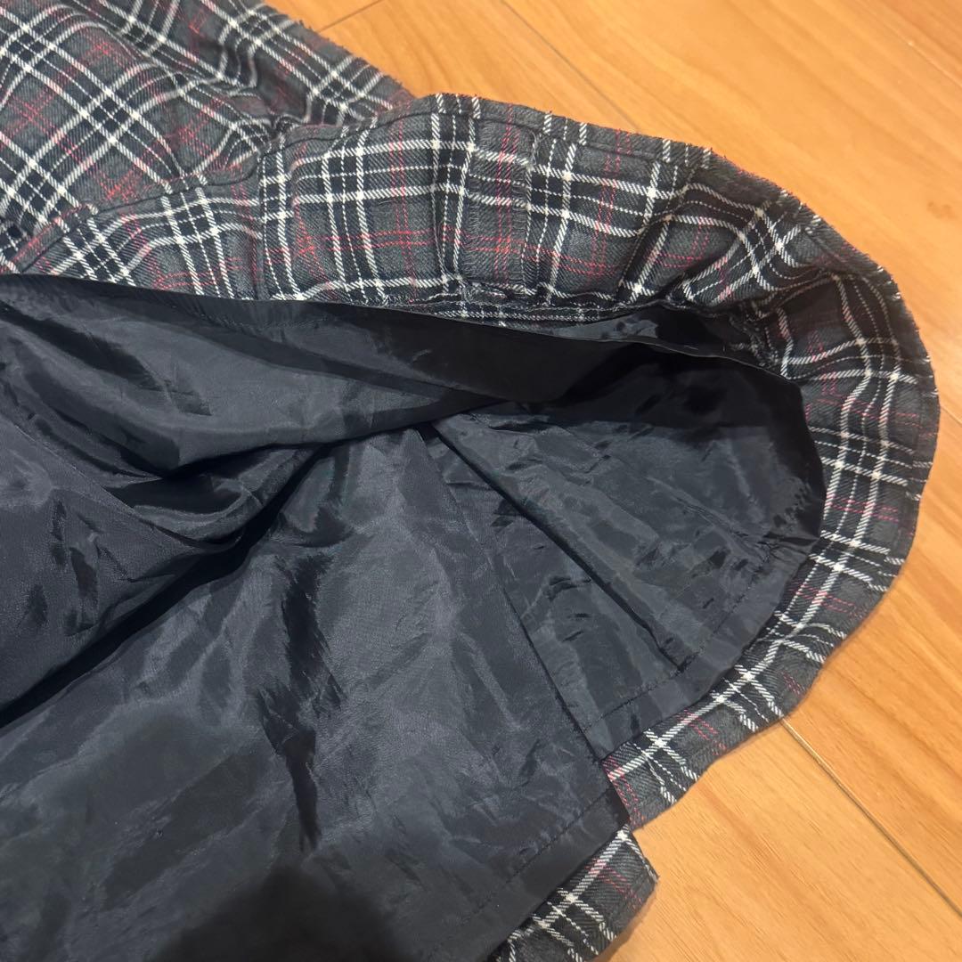 美品セット！ベイビーの秋冬タータンチェックのドレス＆ベッドドレス