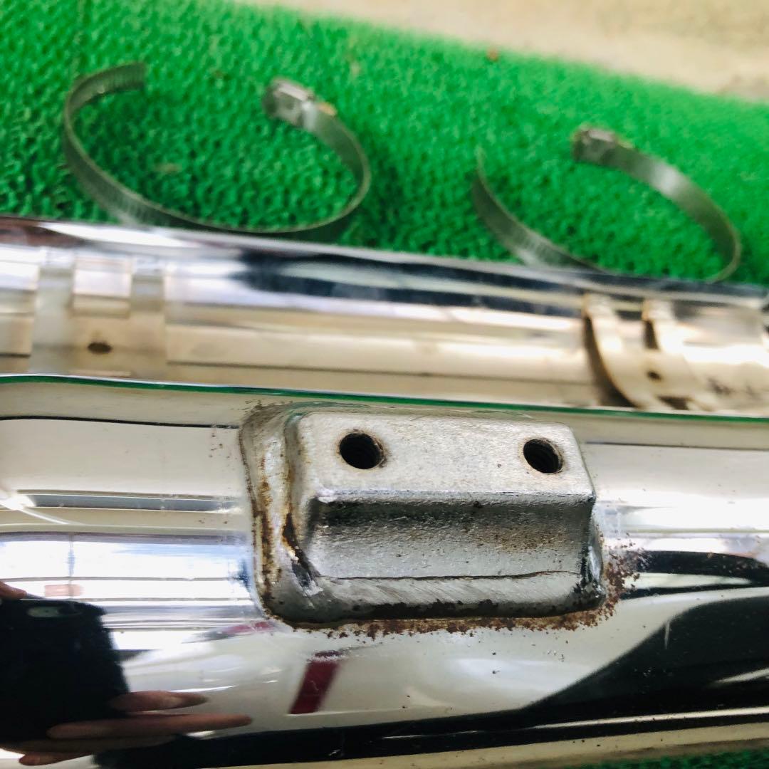 スクリーミンイーグル ハーレーFLSTF スリップオンマフラー クローム