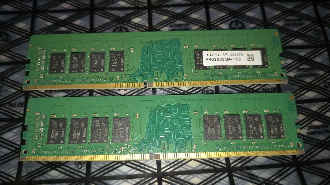 Crucial DDR4 2666 デスクトップ用メモリ16GB 2枚セット