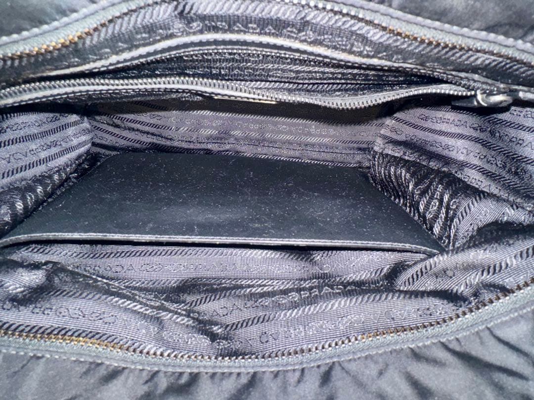 プラダPRADA 2VG860 トートバッグ ブラック リナイロン サフィアーノ