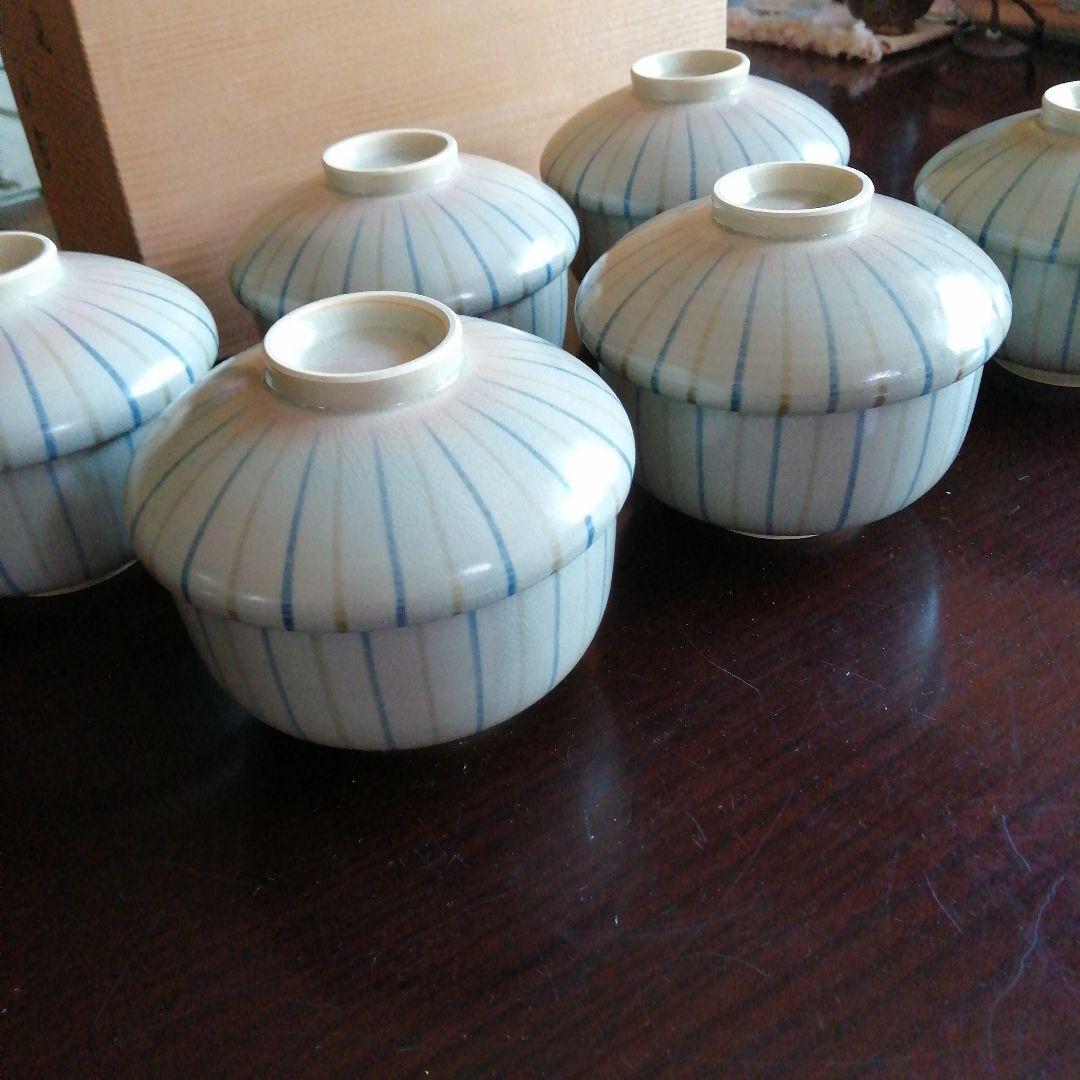 京焼　柴田好寛　むぎわら手かけ子碗　6客　11cm