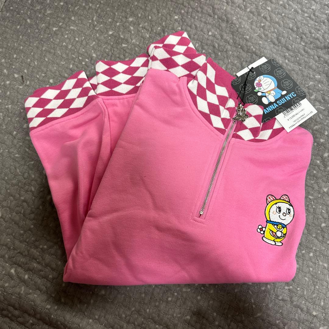 新品未使用品ANNA SUI NYC×ドラえもんコラボ　ハーフジップスウェット