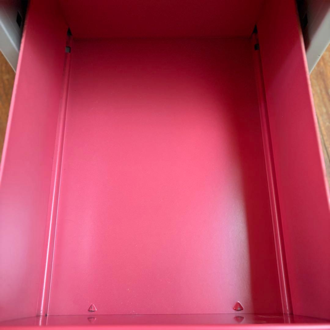 【送料込】【かわいい収納】レトロ7段チェスト 国産スチール製