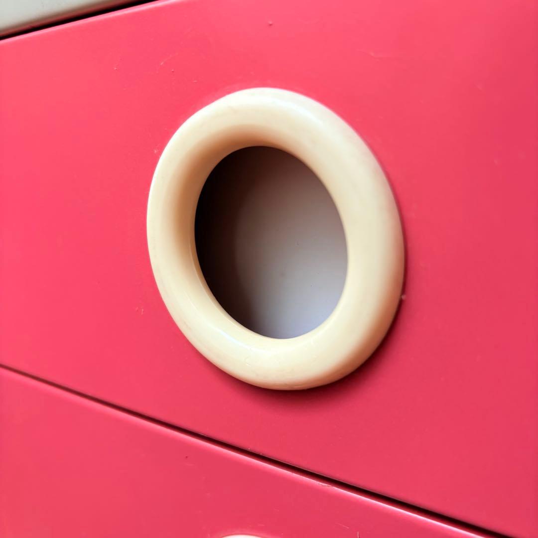 【送料込】【かわいい収納】レトロ7段チェスト 国産スチール製