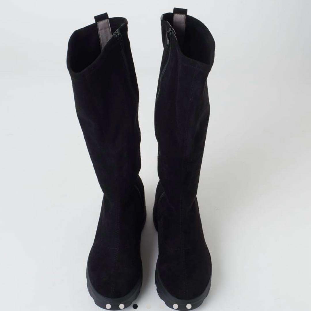 +ダイアナ ストレッチスエードロングブーツ +diana プラスダイアナ