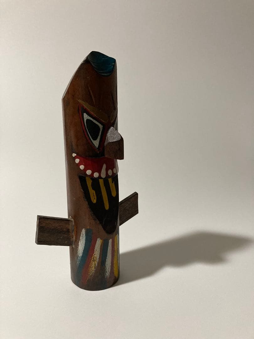 岡山県 蒜山高原 妖怪スイトン木彫りの置物