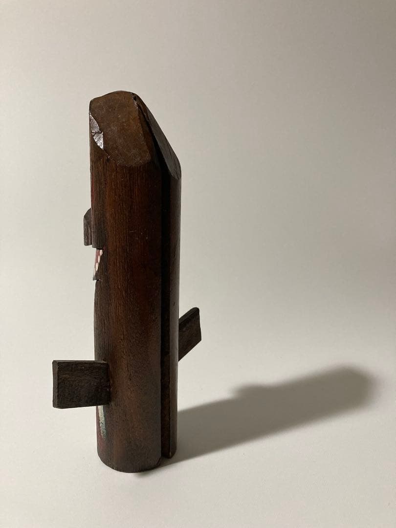 岡山県 蒜山高原 妖怪スイトン木彫りの置物