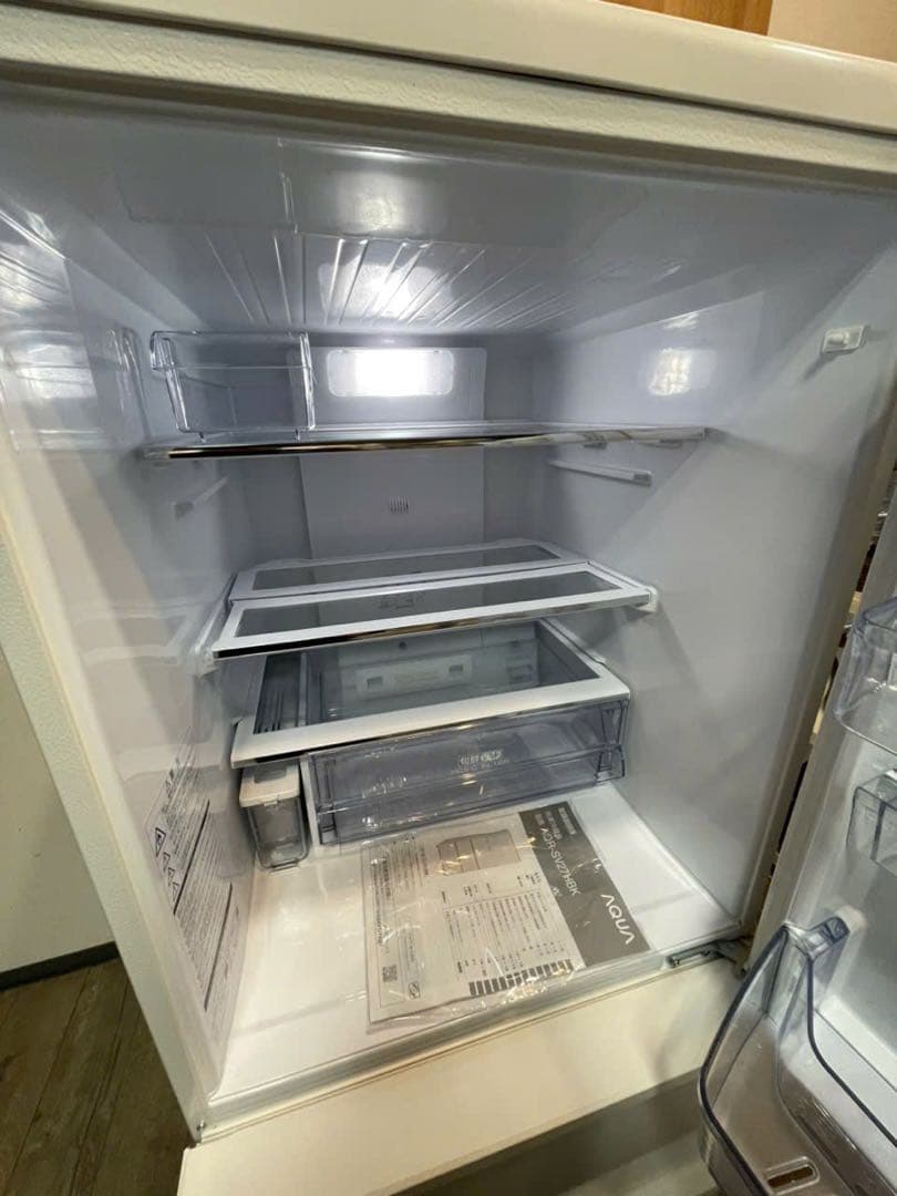 AQUA 冷凍冷蔵庫 272L AQR-SV27HBK(W) 21年製 3ドア