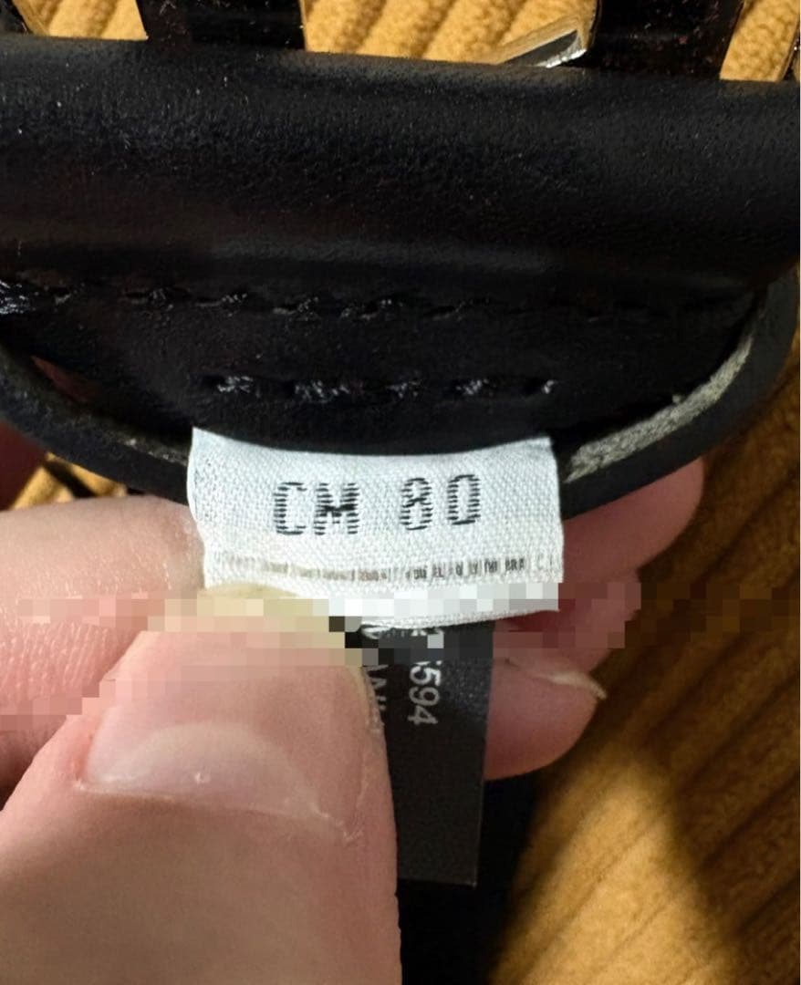 DIESEL 黒 ベルト 専用袋付き