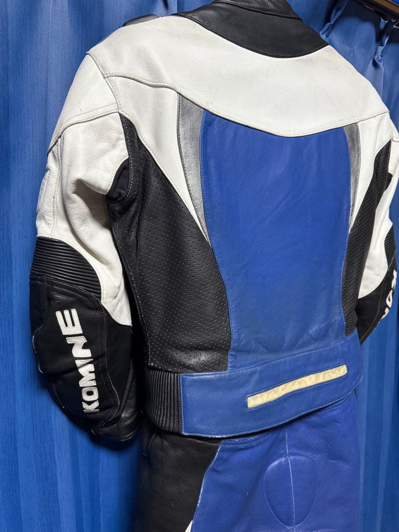 KOMINE MFJ公認 セパレート レザー レーシングスーツ 革ツナギ L