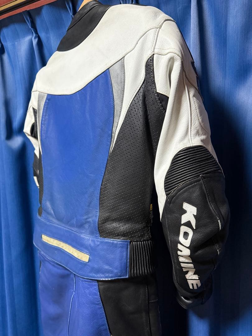 KOMINE MFJ公認 セパレート レザー レーシングスーツ 革ツナギ L