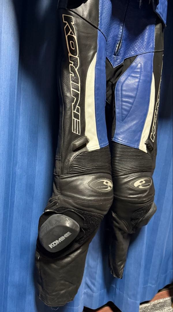 KOMINE MFJ公認 セパレート レザー レーシングスーツ 革ツナギ L