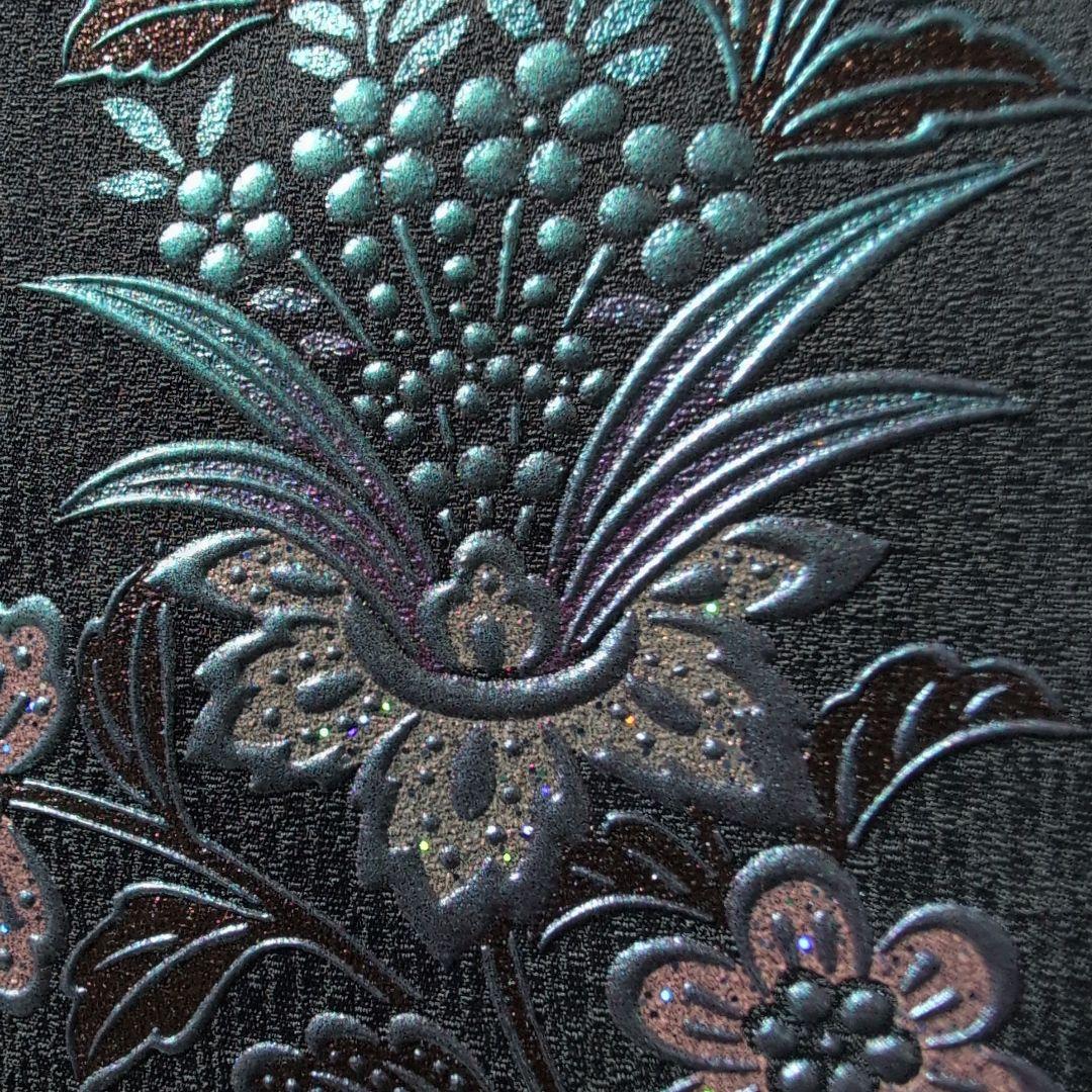 おかぁしゃ〜ん様[和田光正伝統工芸士]叙勲受章者、濃ブルー系付下げ逸品バジックガ