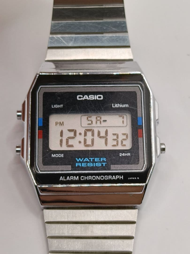 【希少・当時物】CASIO A156W 豆電球ライト 稼働品 ヴィンテージ