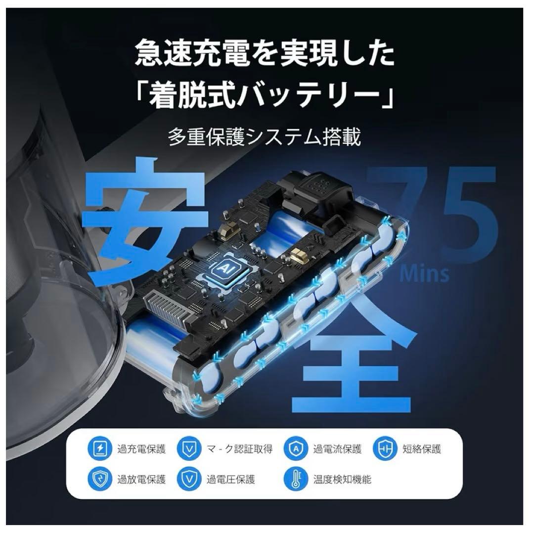 ⭕️ 掃除機 コードレス　2026年式　軽量 掃除機 コードレス 強力 自立式