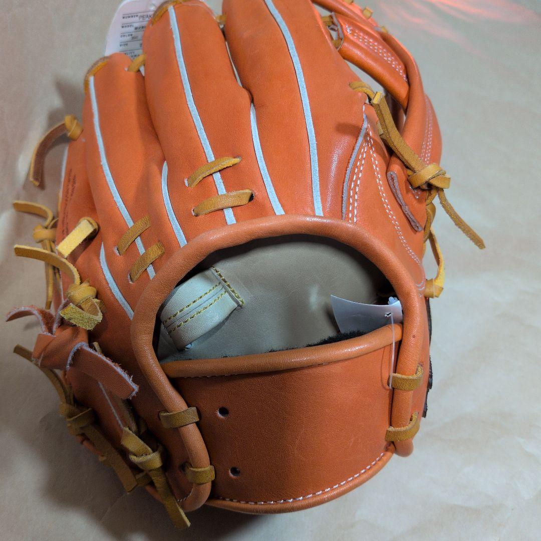 SSK:プロエッジ 硬式グローブ:右投げ用:内野手用グラブ :オレンジ/タン