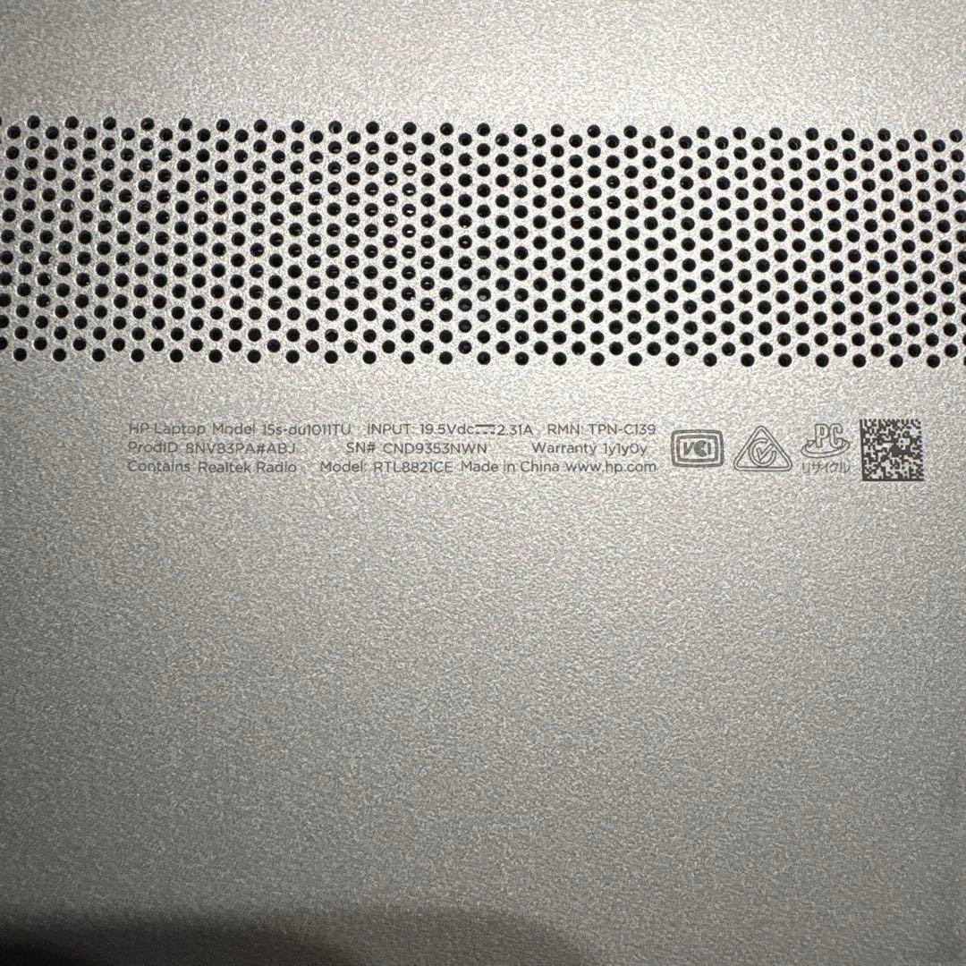 早い者勝HP Laptop Model 15s-du1011TU ノートパソコン