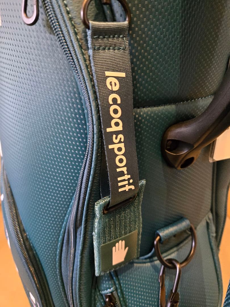 【未使用品】le coq sportif キャディバッグ グリーン 9.5型