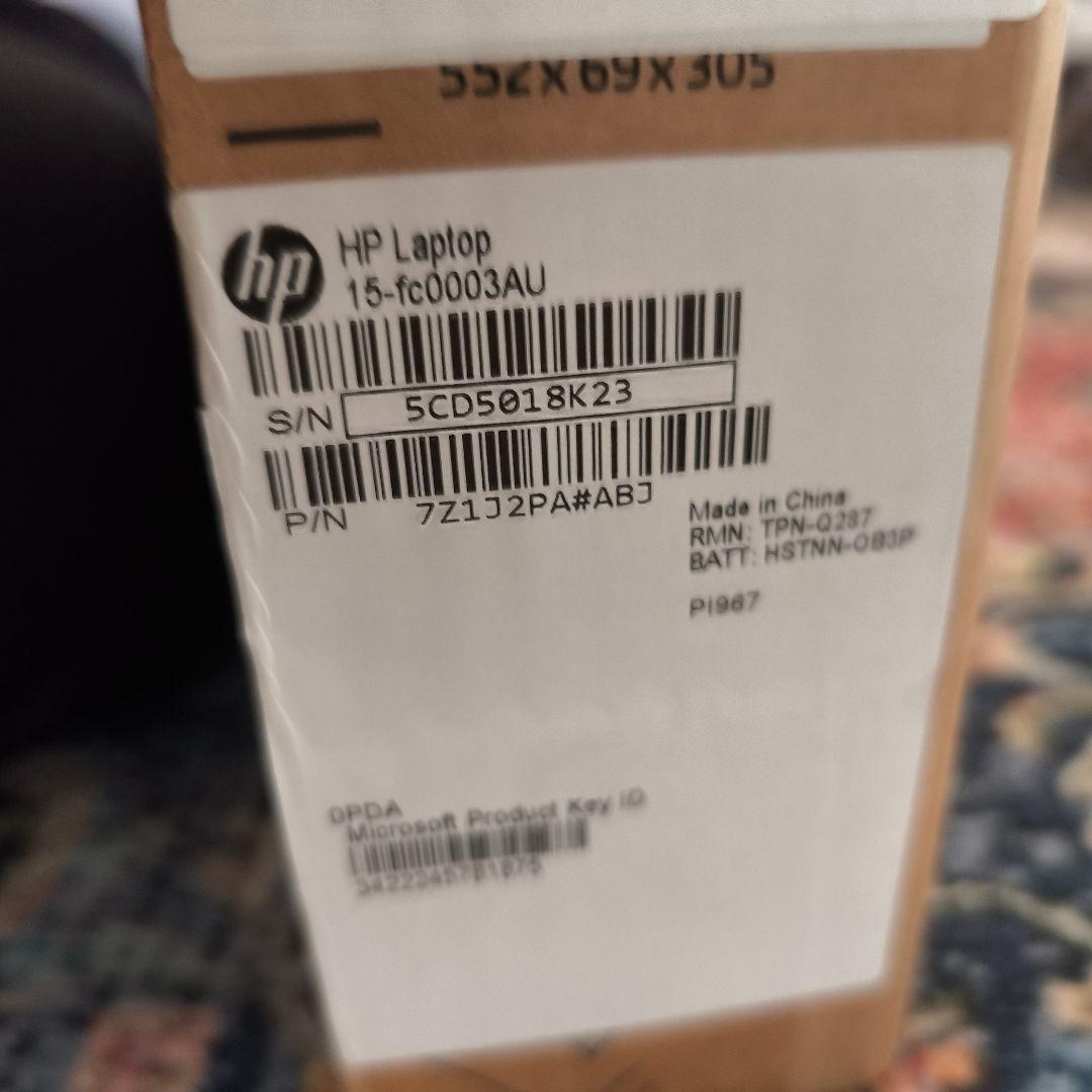 HP 15-fc Ryzen5 16GB　512GB SSD 15.6型ワイド