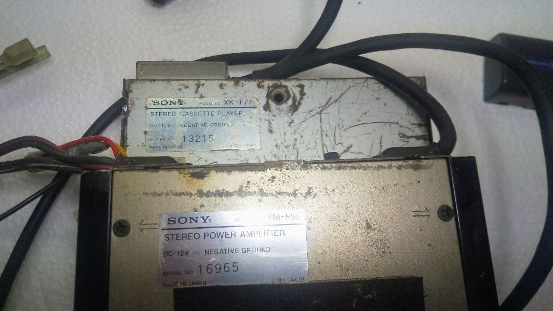 SONY ステレオカセットプレーヤー XK-F77 + パワーアンプXM-F55