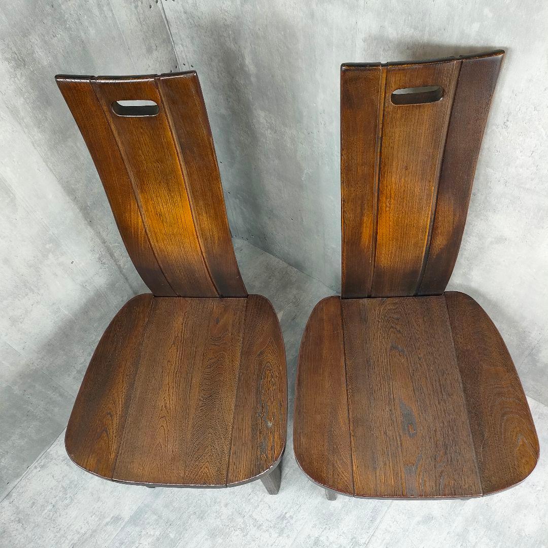 【迅速発送】カリモク ハイバック ダイニング チェア 椅子 2脚セット