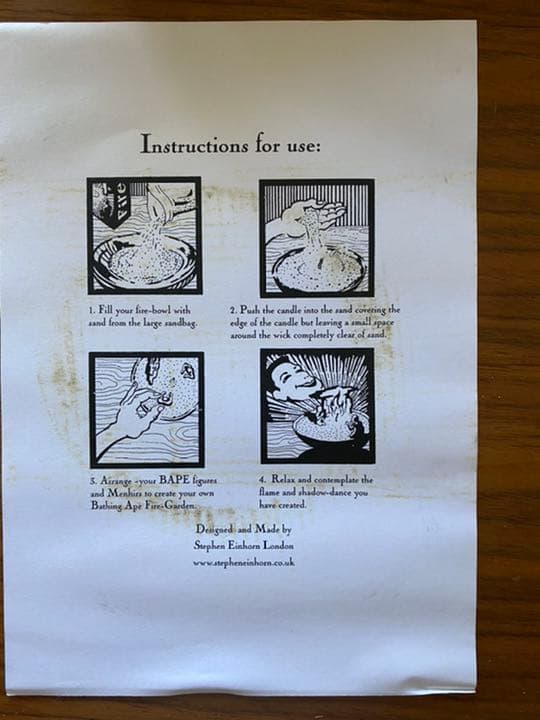 希少　Baqe キャンドルオブジェ　FIRE GARDEN