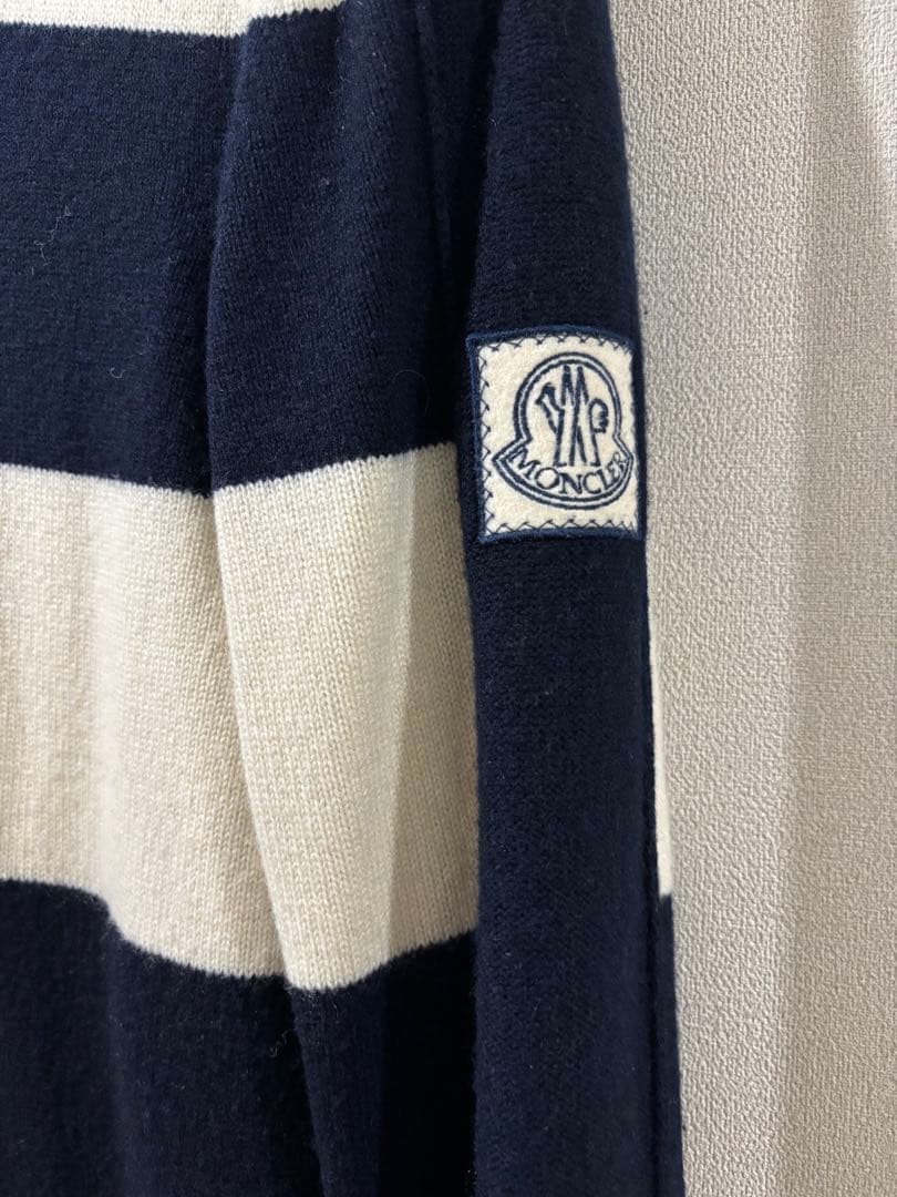 モンクレールガムブルー トムブラウン 2012AW ボーダーニット中綿入り