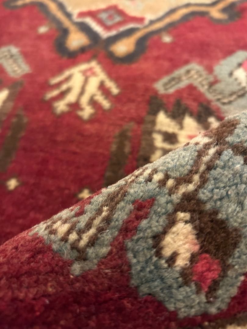 週末セール＊トライバルラグ・トルコヴィンテージラグ・ウール約54×119cm