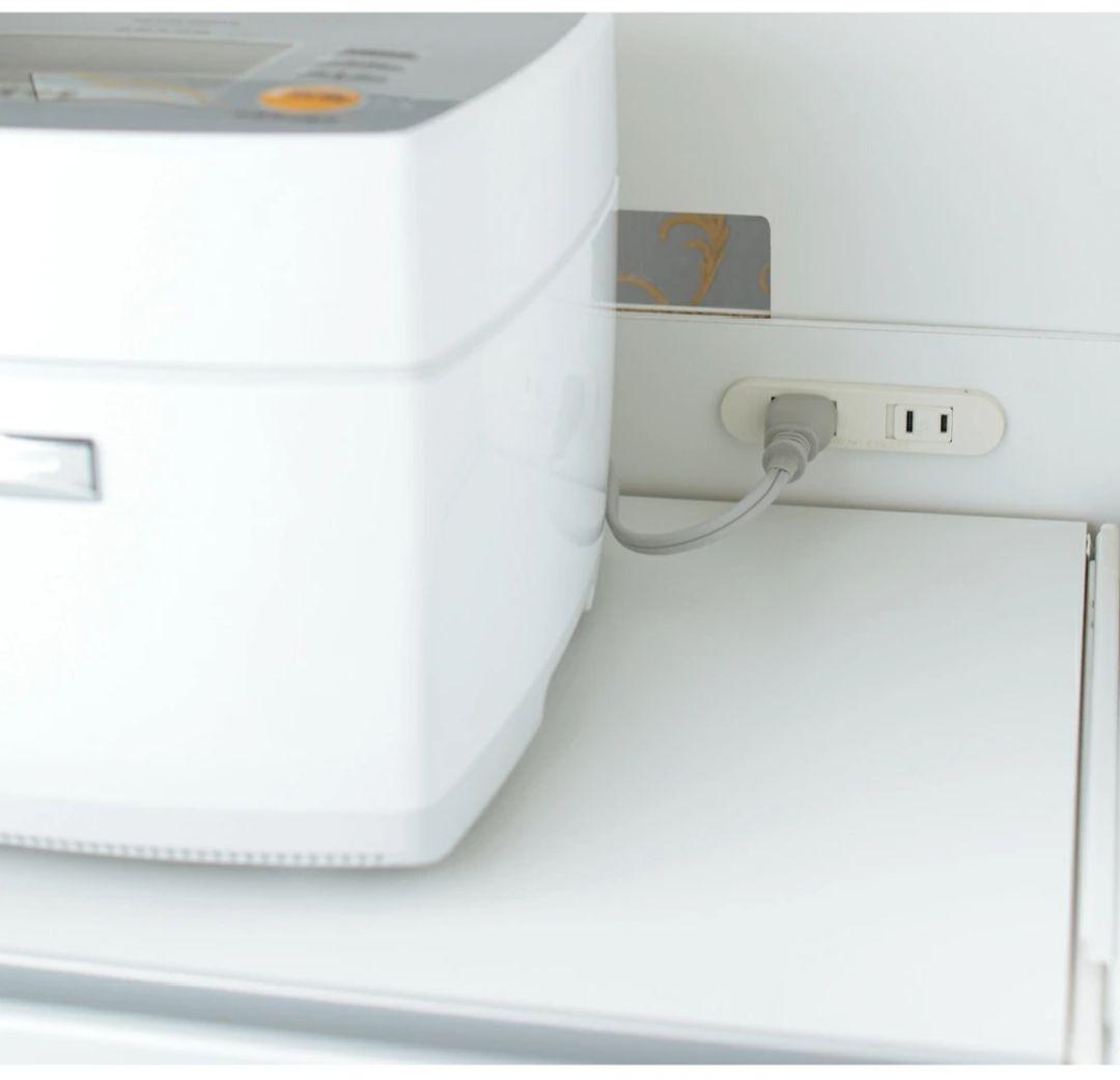 【さくちゃん☆様】【dinos】省スペース家電収納庫 キッチンラック