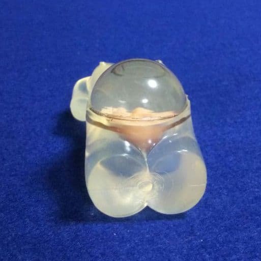 77 極美品 未使用 レア 90s 妊婦 胎児 スケルトン クリア キーホルダー