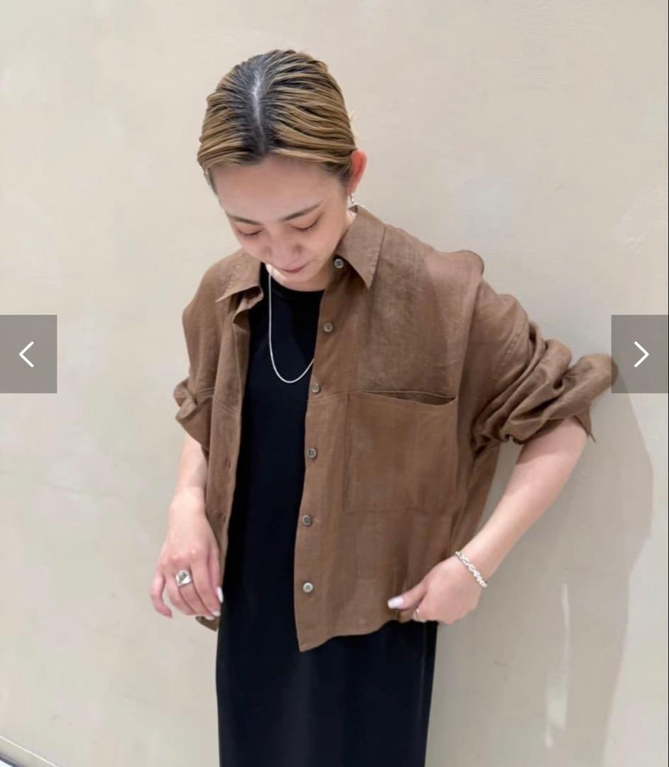 2025ss Plage RAMIE LYOCELL CROPPED シャツ