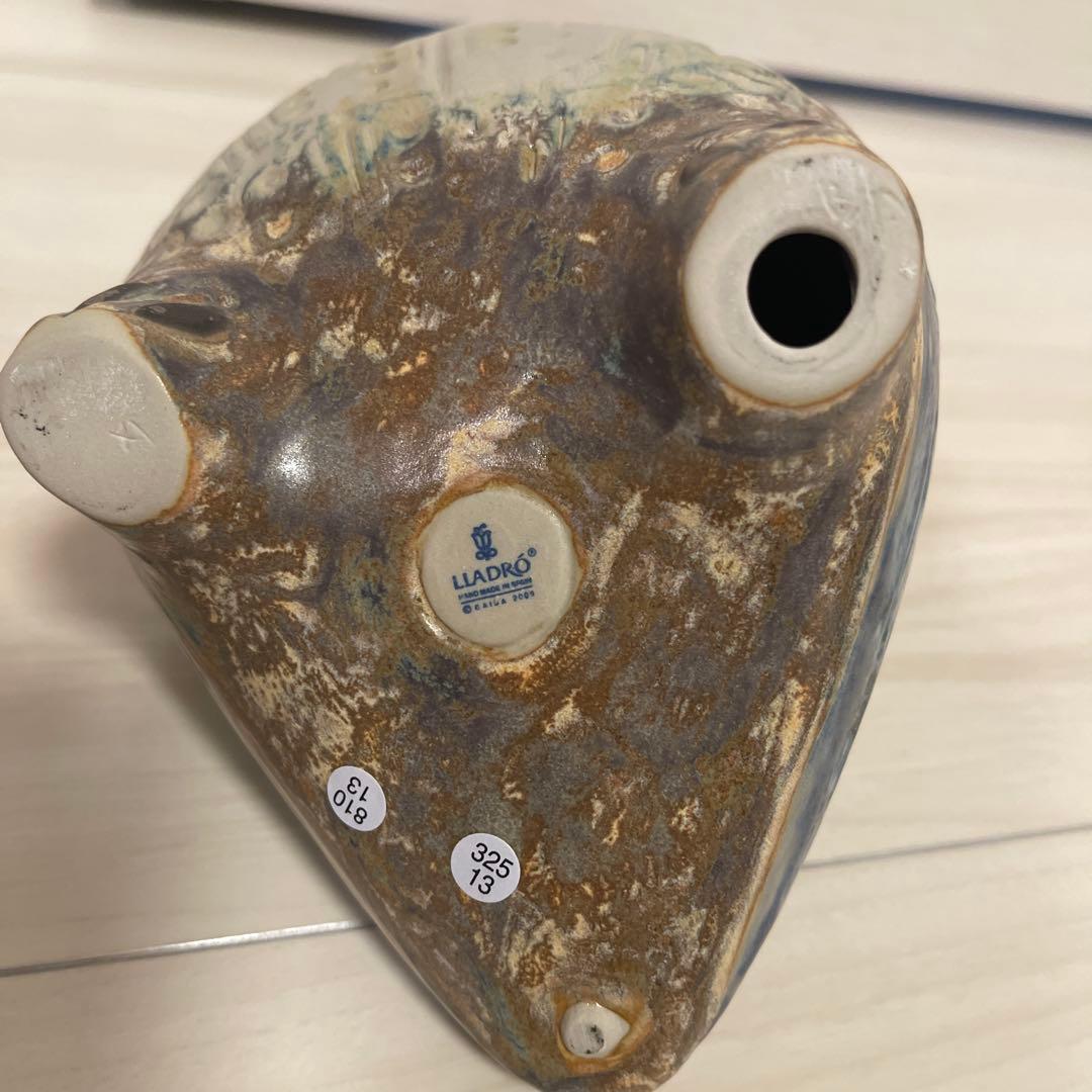 リヤドロ Lladro 福を呼ぶ鳥(小・grey)フクロウ