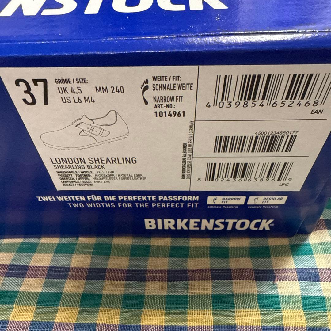 BIRKENSTOCK ビルケンシュトック　ロンドンシアリング　黒37 未使用