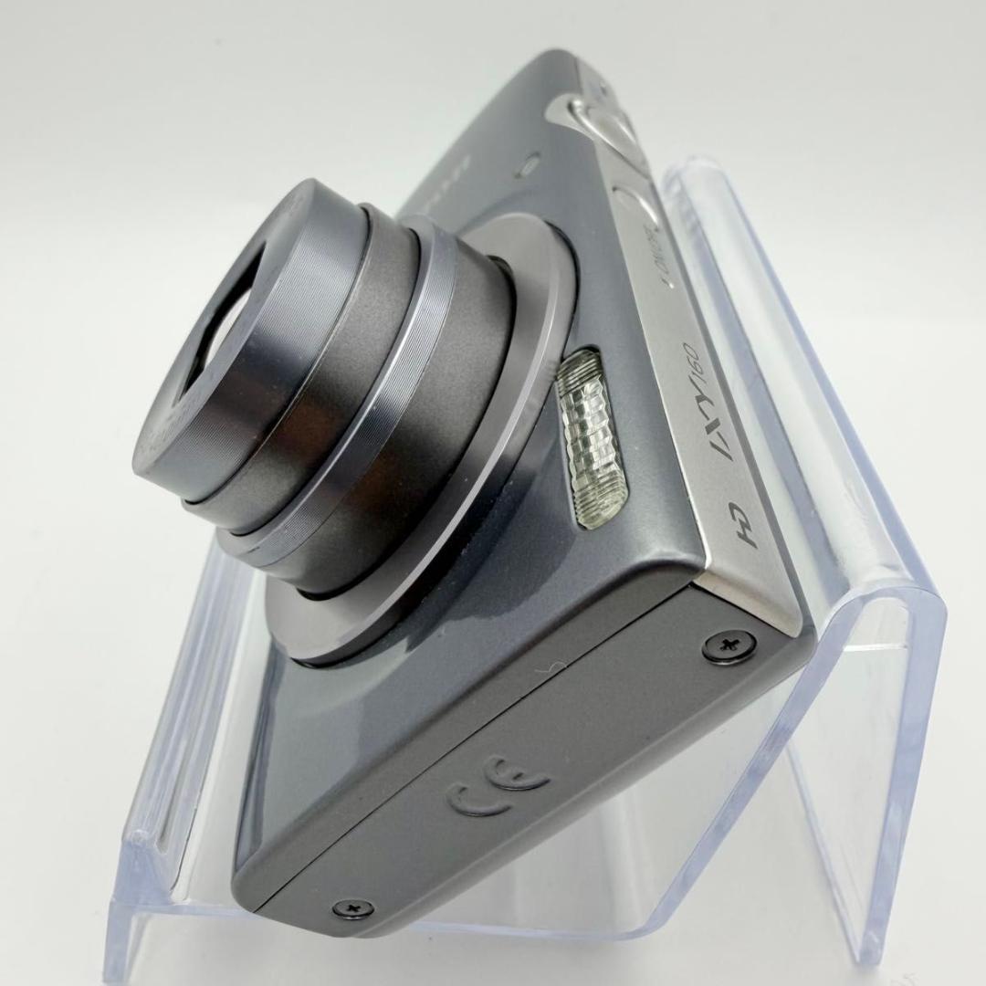 【美品：実写あり】Canon IXY160 シルバー　デジカメ 120210