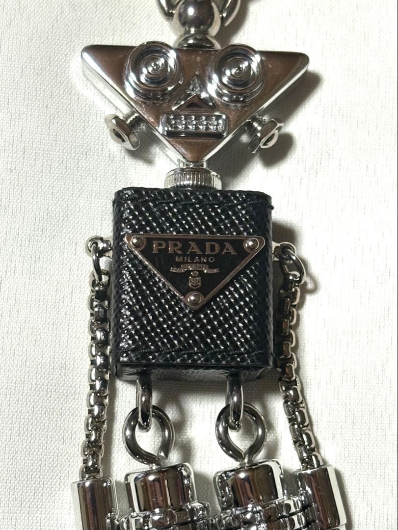 PRADA プラダ ロボットサフィアーノレザーバッグチャーム
