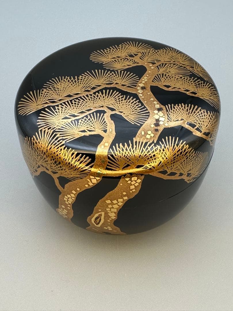 茶道具　棗　一后一兆　松波蒔絵