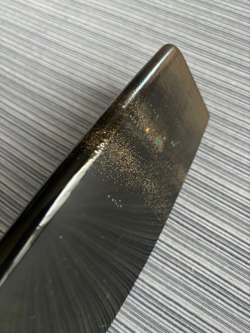 輪島塗　三角形　花瓶　花器　モダン　25㎝