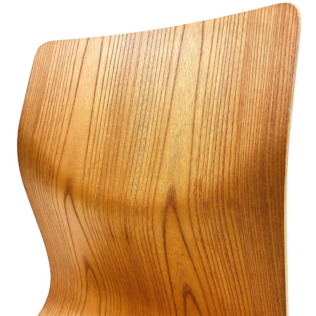 Tendo 天童木工 座椅子 2脚セット 藤森健次 曲げ木 ケヤキ板目 曲木⑭