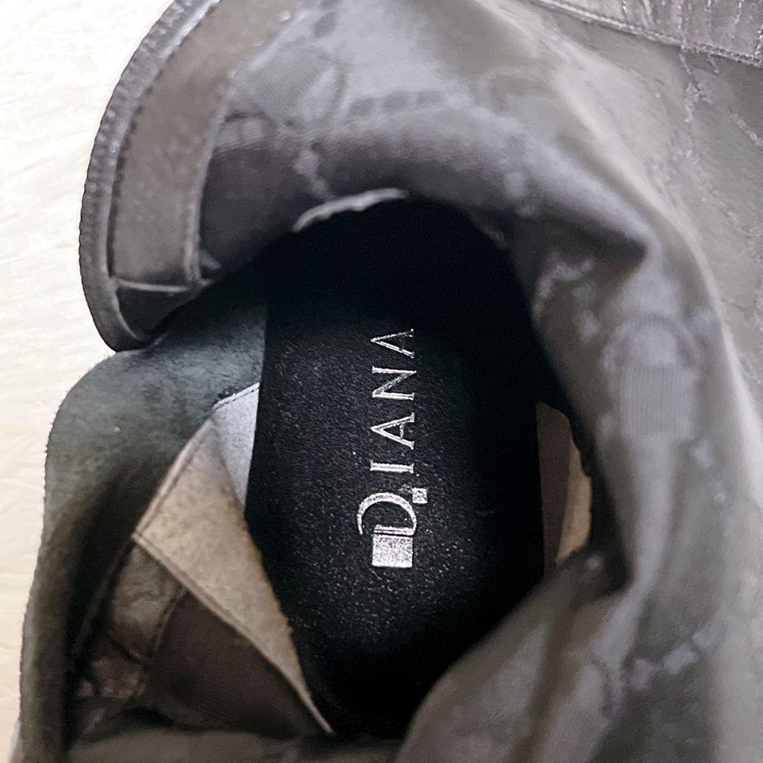 【極美品】DIANA ダイアナ ロングブーツ 黒 24cm レザー 日本製 美脚
