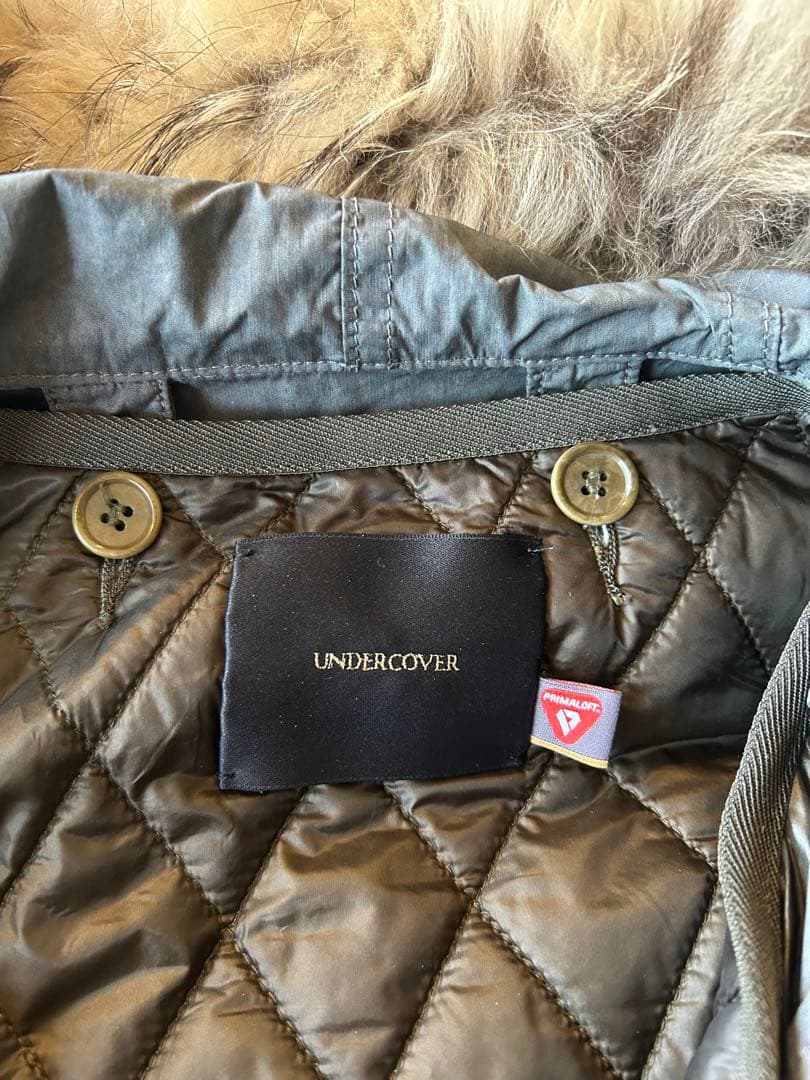 undercover転写プリントウール切替モッズコートウィリアムブレイク　2