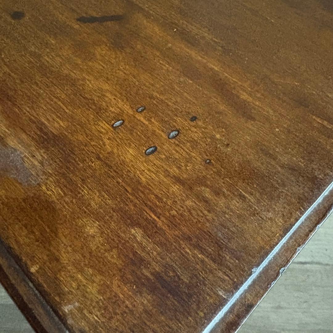 イギリス　ヴィンテージ　サイドテーブル　コーヒーテーブル　無垢材　花台